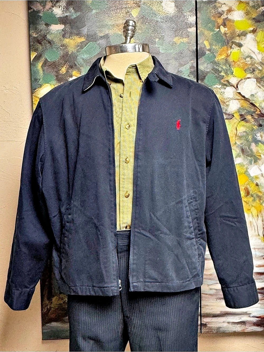 Polo by Ralph Lauren Harrington-style jacket Men's Black Lightweight Jacket XL